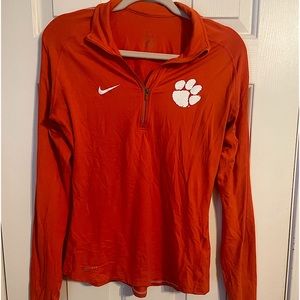 Orange Nike Clemson Quarter-Zip